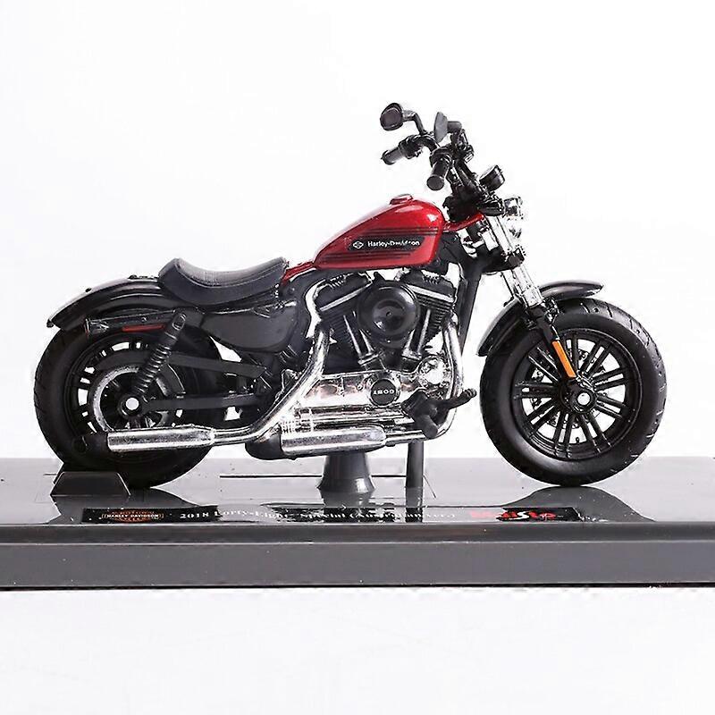 Mini Moto Harley Davidson 2018 Forty Eight 48 Special Rouge – Modèle Die-Cast 1:18 – Jouet Collection Pour Fans