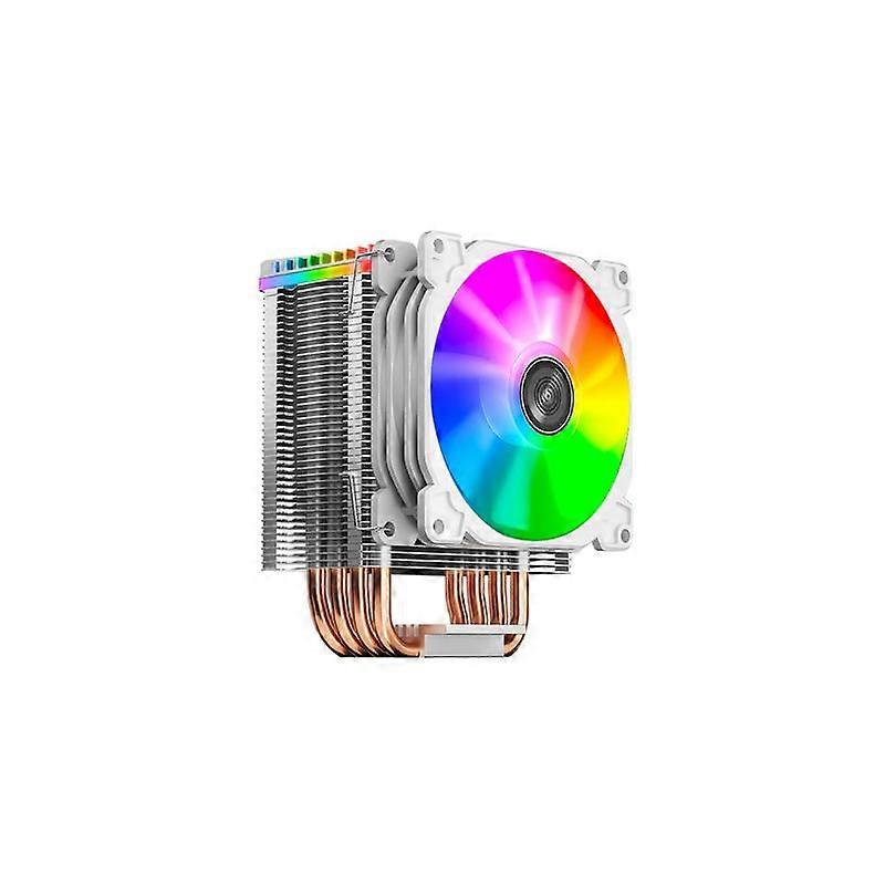 JONSBO CR1400 ARGB White CPU Cooler - 140mm fan, ARGB lighting, compatible with LGA 115x/1200 and AM4.