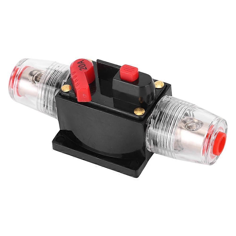 カートラックオーディオアンプリセットサーキットブレーカーホルダカーアクセサリーDC 12~24V20A E2U011