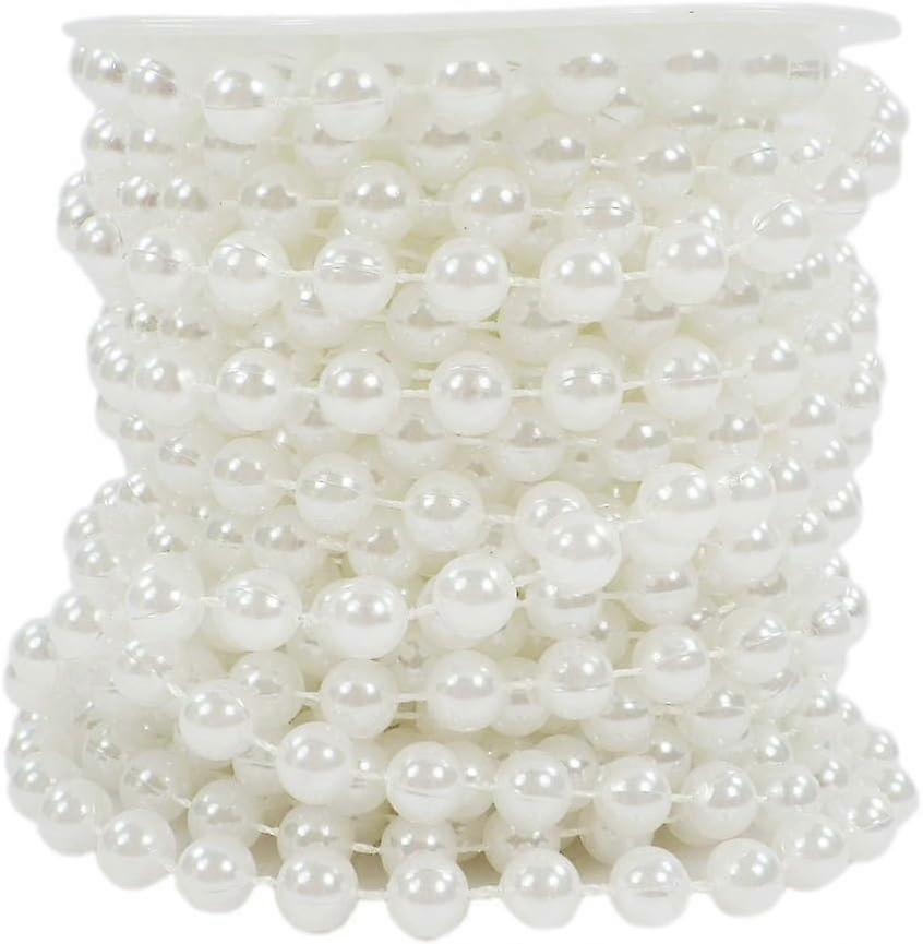 セプキナ パーレンバンド ペレンケット ペレンガランデ ペレンシュヌール ヴァイナハテン アドベント ホッホツァイト デコ ティシュデコ メーターウェア 6mm (S-P8-01-ホワイト-10m) (0,90/m)