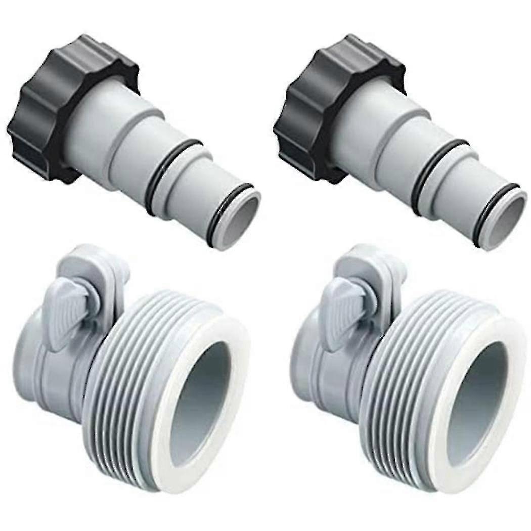 Replacement Hose Drain Plug Connector Adapter A W/collar&b Kit Pool Drain Adapter,converts 1.25 To