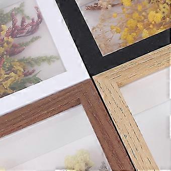 Cornice 3D Profonda A4 (31,3x22,6x6,4 Cm) In MDF Nero: Per Fiori Secchi, Artigianato E Foto