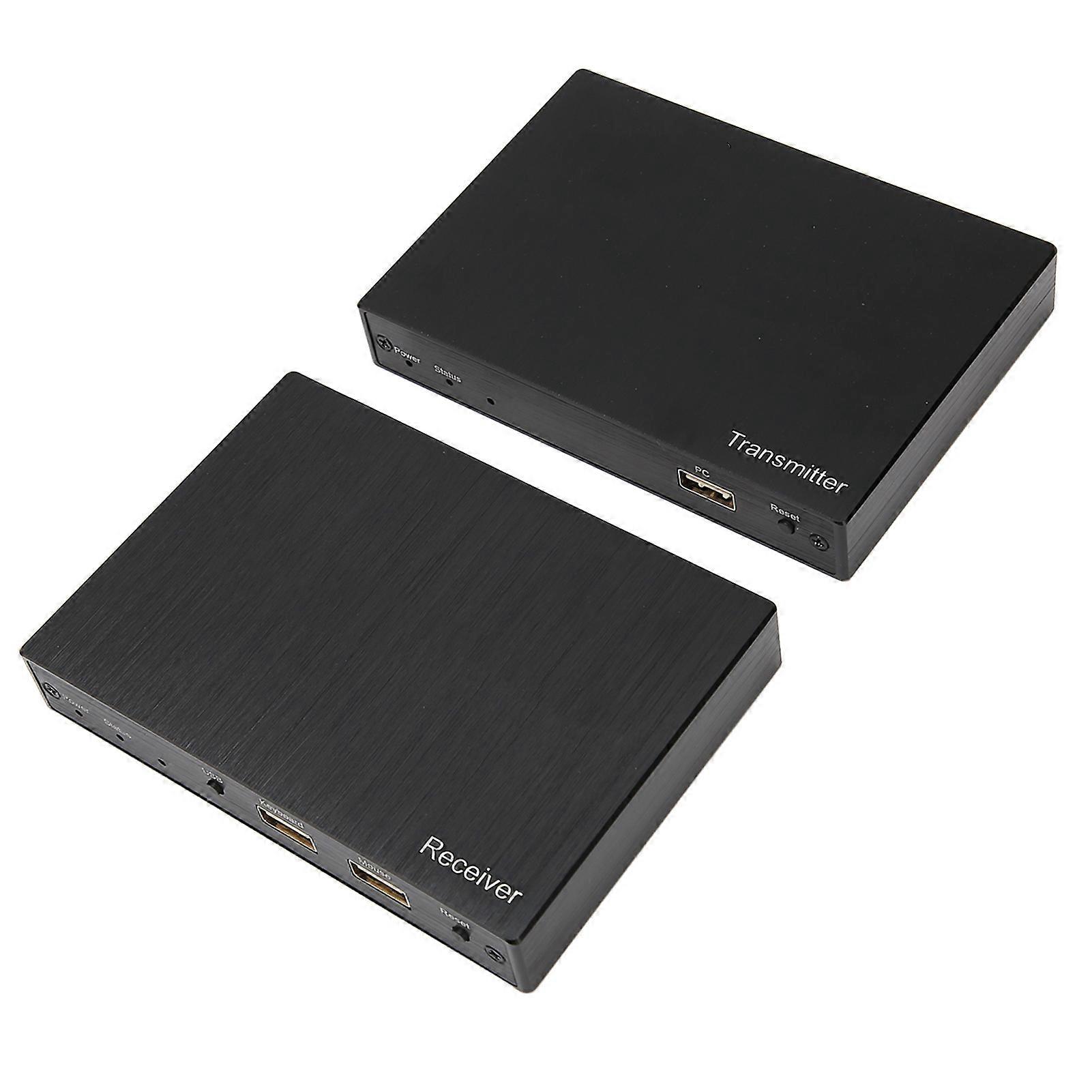 4K HD Multimedia Interface Extender Over IP Over Single Cat5e/6/6a/7 Up to 150M Support IR HD USB KVM Extender 100240V AU Plug