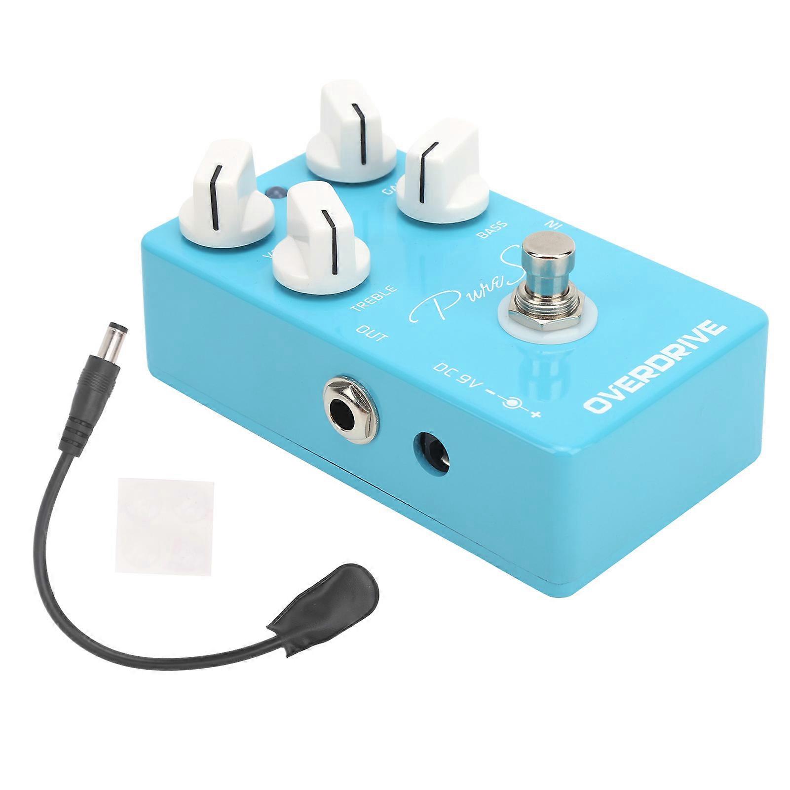 Overdrive Pedal E-Gitarre True Bypass Effekt EQ Musikinstrument Zubehör