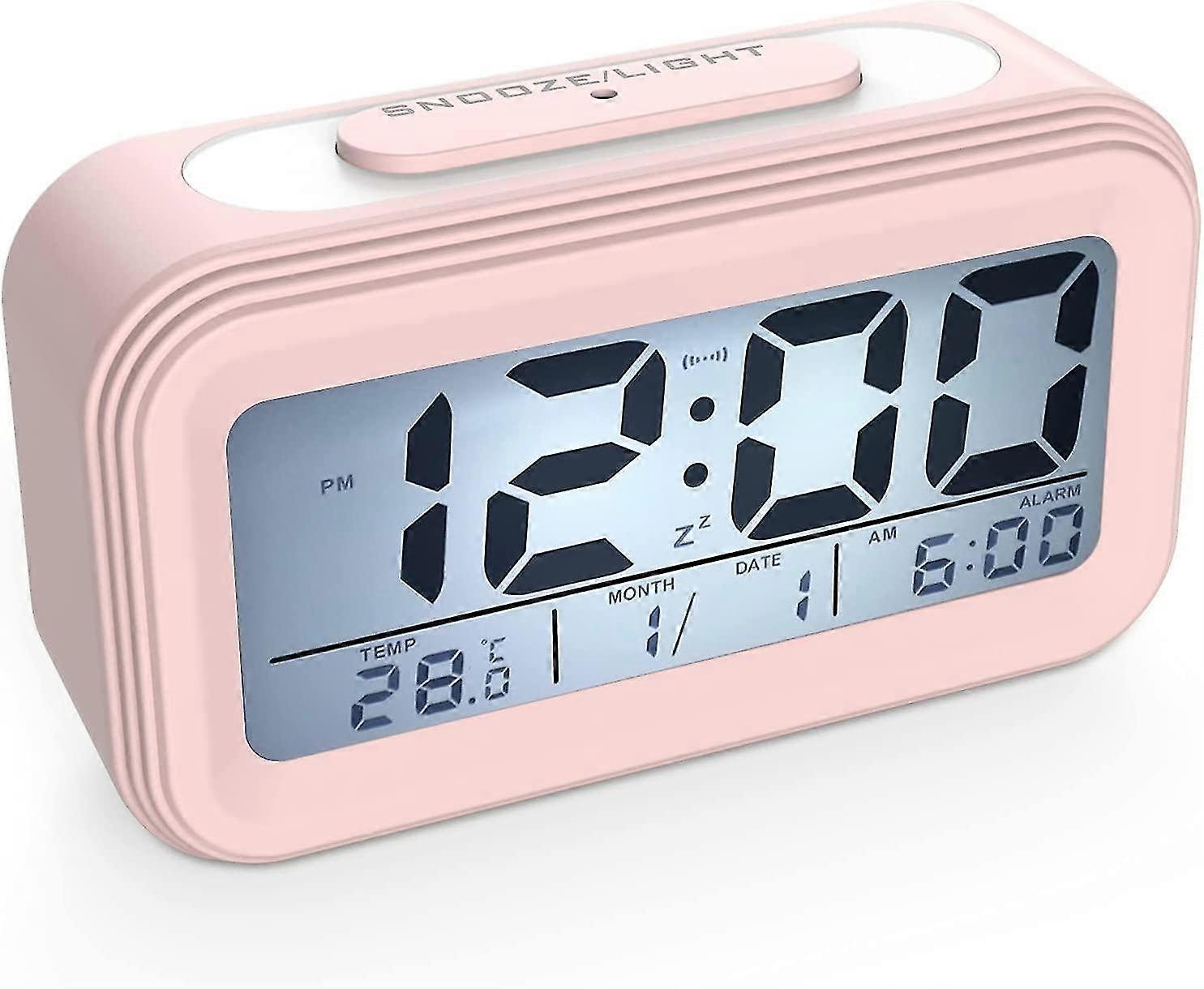 Digital Alarm Clock Morning Alarm Clock, Silent Battery Operated Digital Alarm Clock for Kids Adults