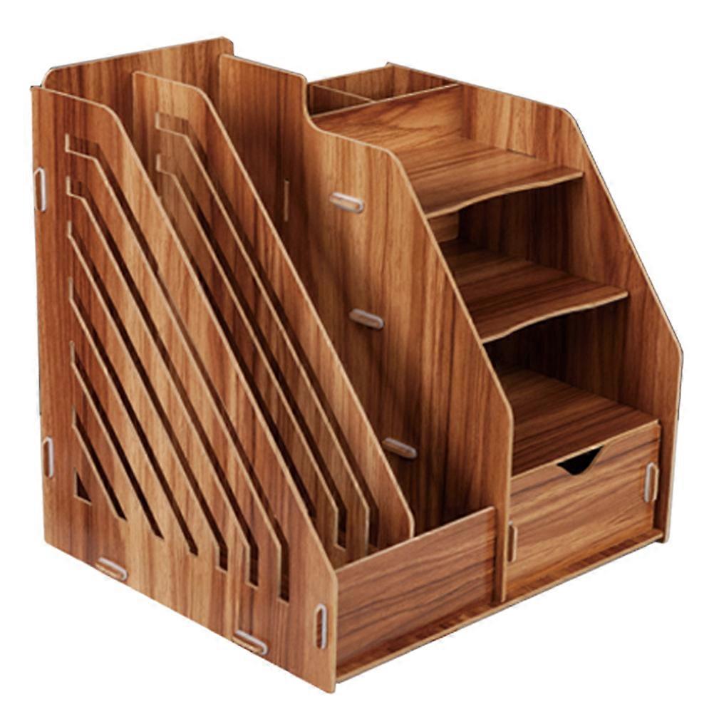 DIY-filholder Desktop Information Bogreol Kontorartikler File Organizer