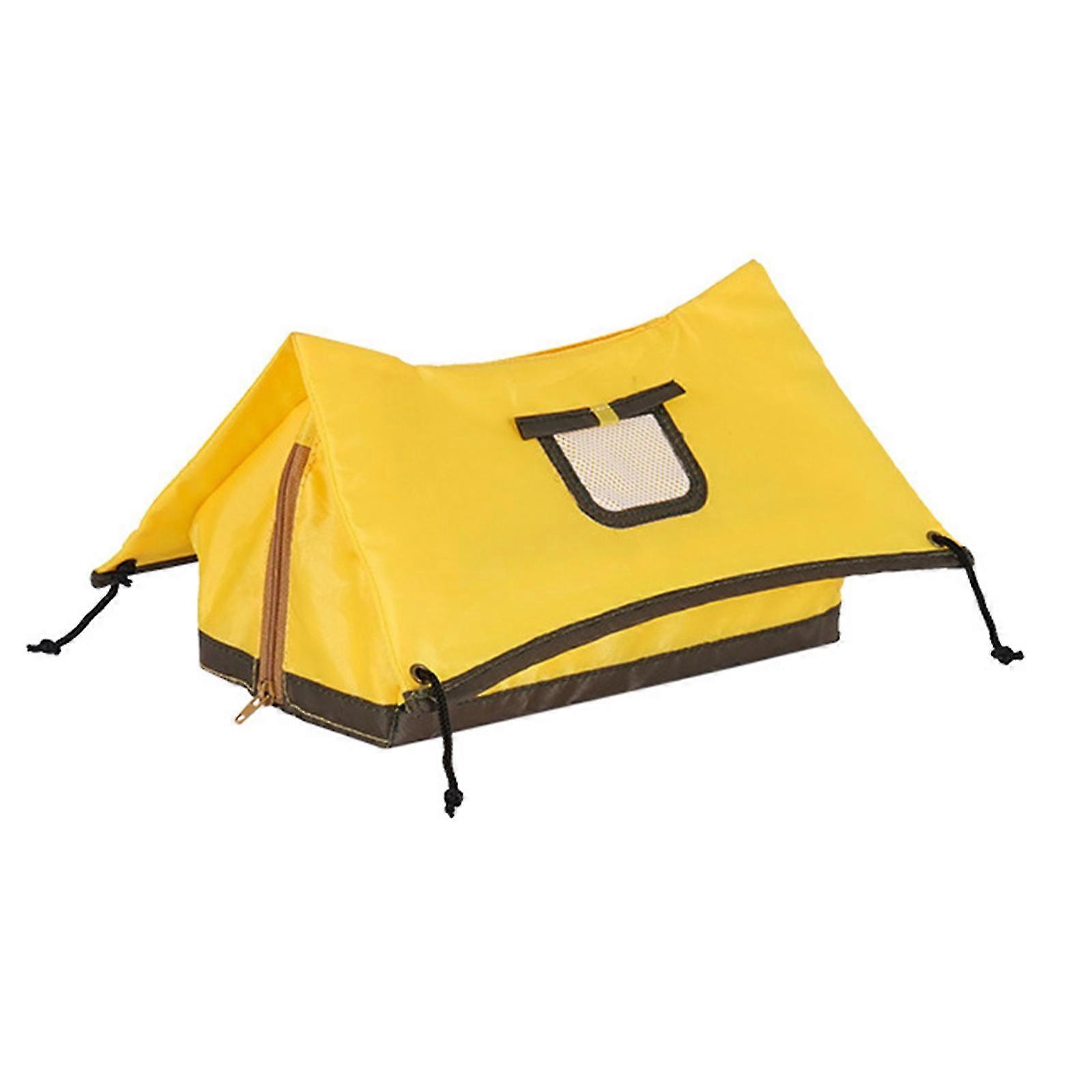 Foldable Tissue Box For Outdoor Camping Creative Tent-shaped Tissue Storage Box