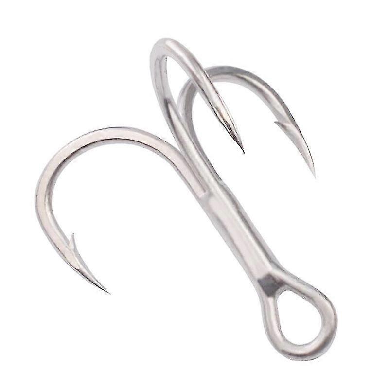 Fishing Hook High Treble Hooks Fishhook Tackle25 Piecessilver