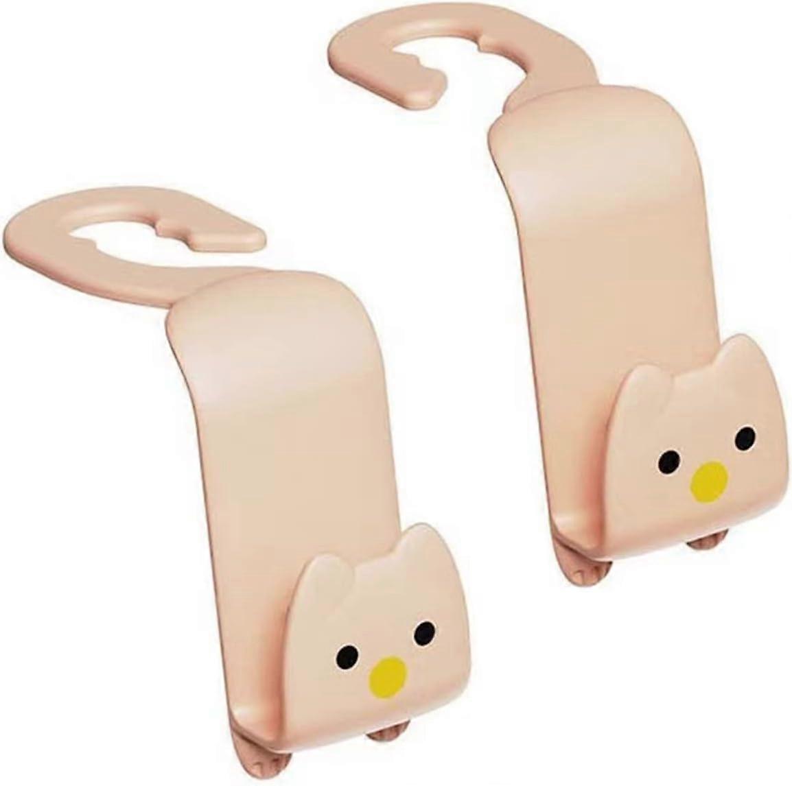 Car Seat Headrest Hooks, 2-Pack Car Storage Headrest Hooks, Car Seat Hooks(pink)