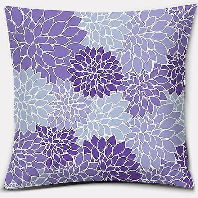 紫のパターンスロー枕ホームオフィスの装飾スロー枕寝室のソファ車のクッションカバーデザイン1451jpjcjh