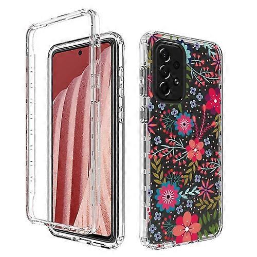 For Samsung Galaxy A73 Transparent Painted Phone Case