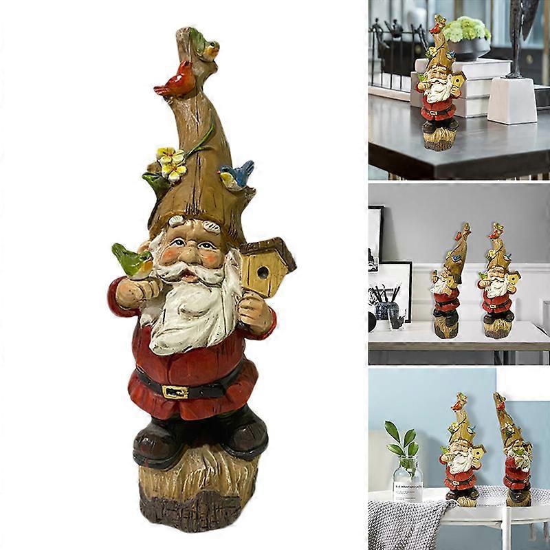 Garden Gnome Statue Outdoor Dwarf Resin Decoration Lawn Figurine Art Decor for Garden Patio New