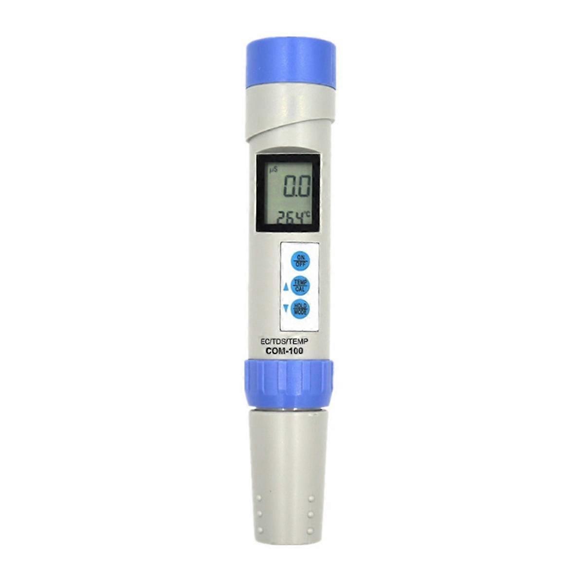 Professional COM-100 EC Analyzer TDS Meter Temp Tester with Automatic Calibration and Data Hold Mea