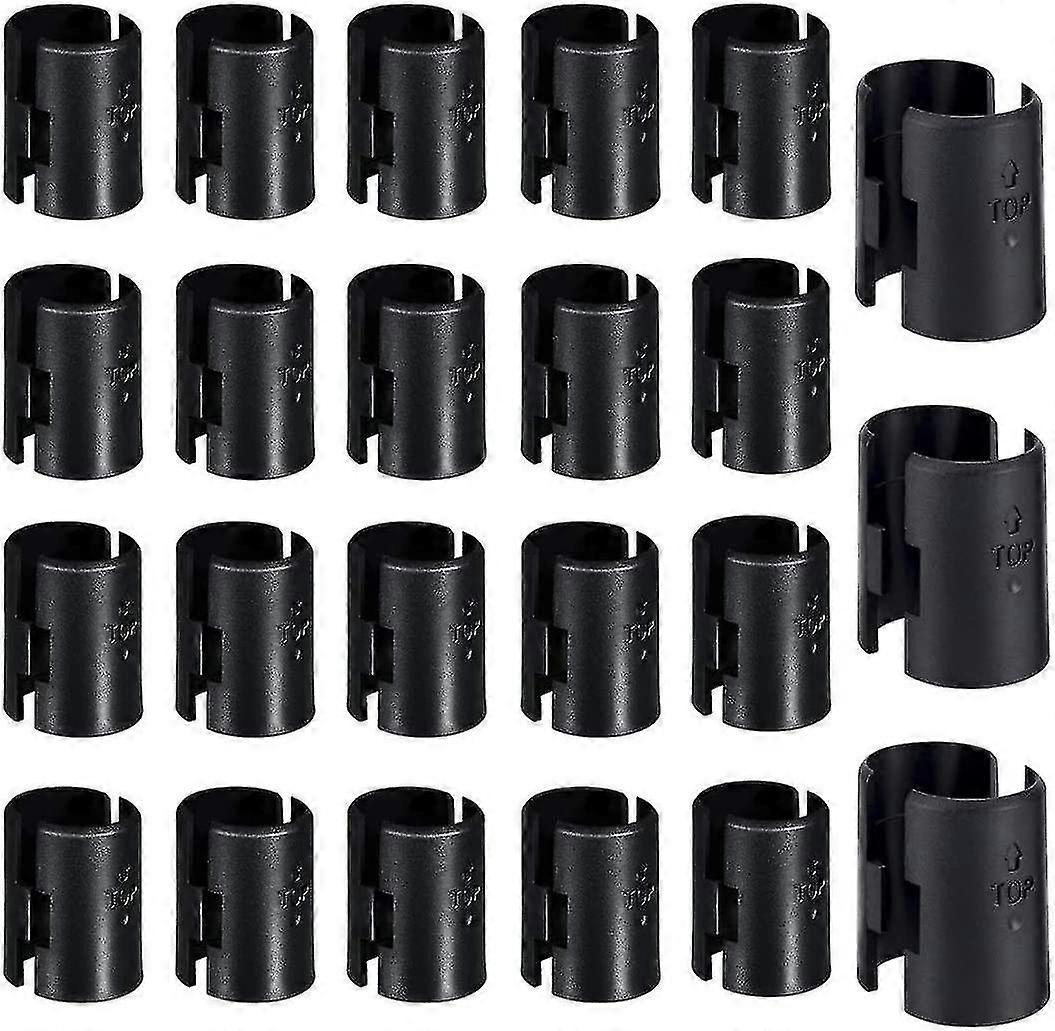 Wire Shelf Clips - 48 Pack 24 Pair Pack Black Wire Shelf Locking Clips Scrollsqy