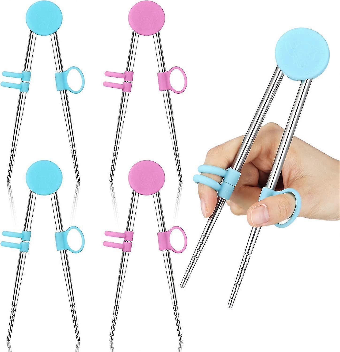 Children's Learning Chopsticks Set Practice Chopsticks With Auxiliary Clips For Both Left And Right Hand, Suitable For Children, Toddlers, Beginners (