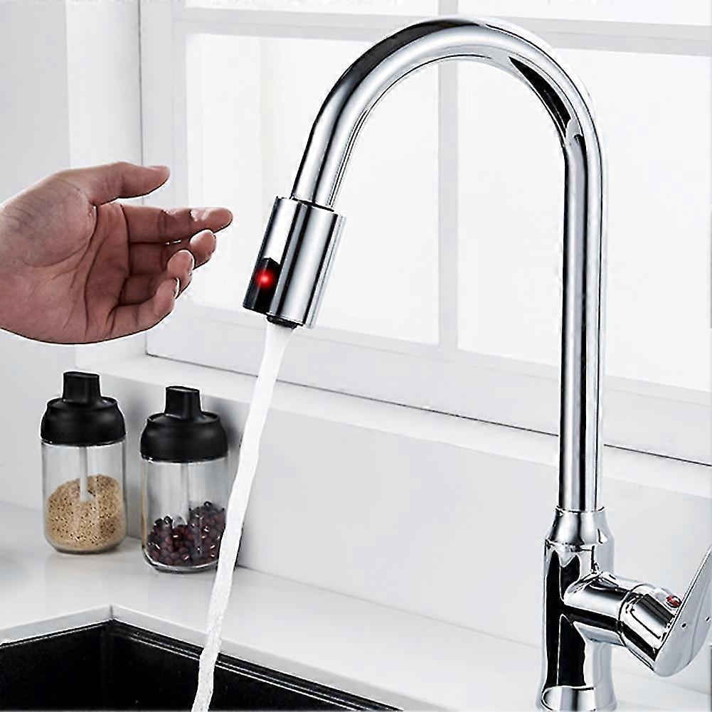 Exquisite Smart Sensor Faucet Water Saving Energy Saving Device Kitchen Nozzle Non-contact Automatic Inflatable Sensor Tap