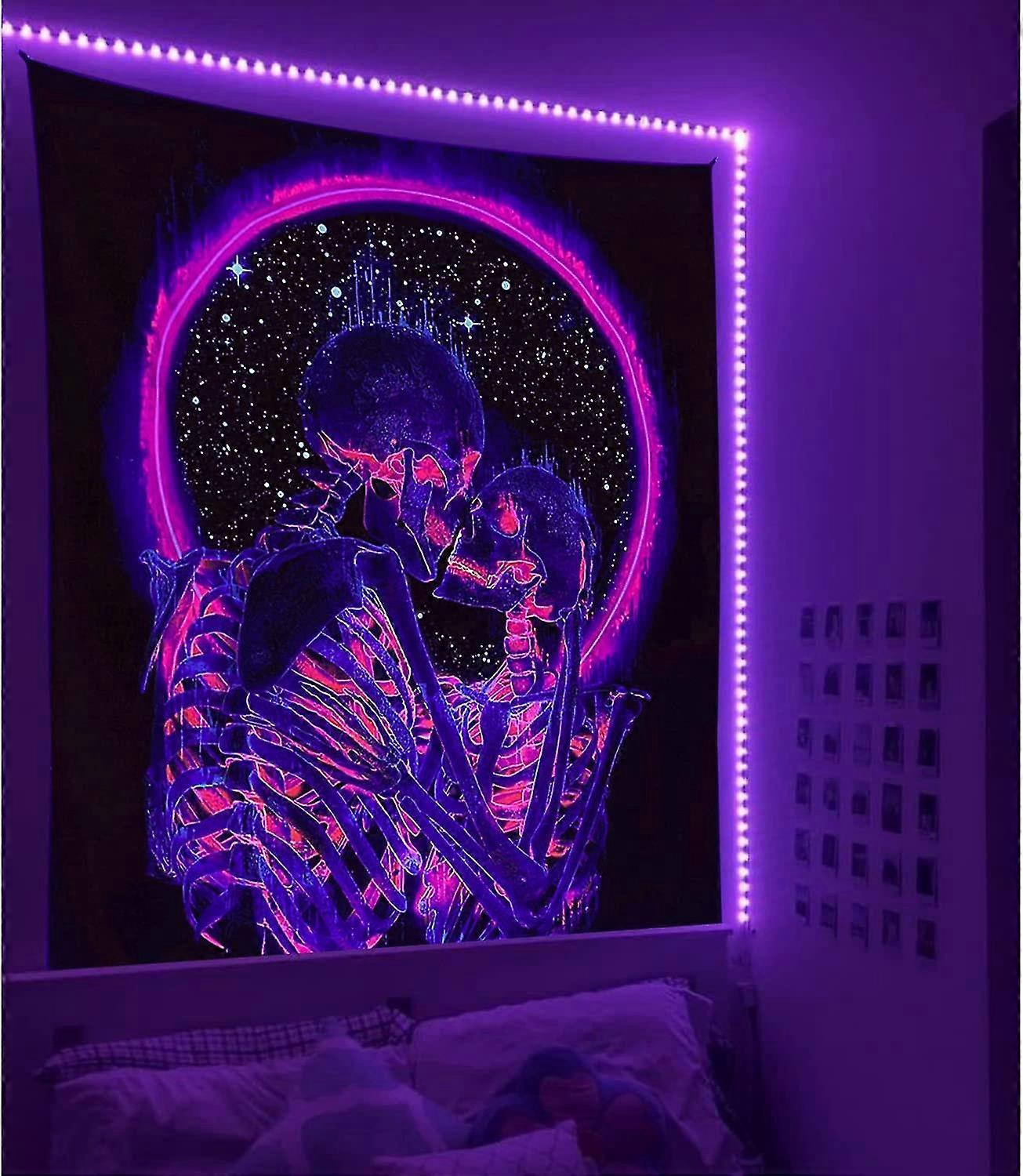 Skull Tapestry Glow In The Dark, 51.2 X 59.1