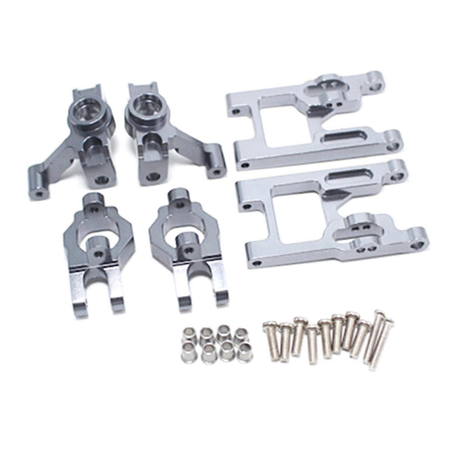 Base C Steering Cup Front Swing Arm Set Compatible With Wltoys 12428, Silver