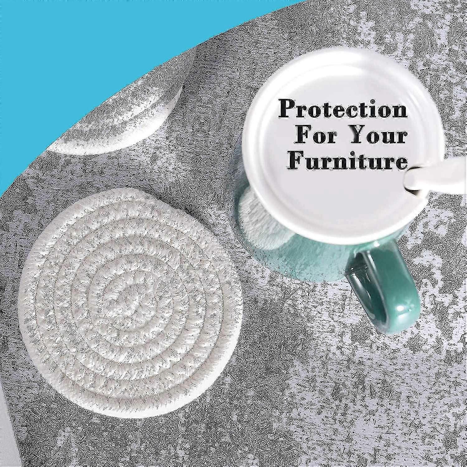 6 Packs Round Coasters Compatible With Table Protection,coasters Heat-resistant