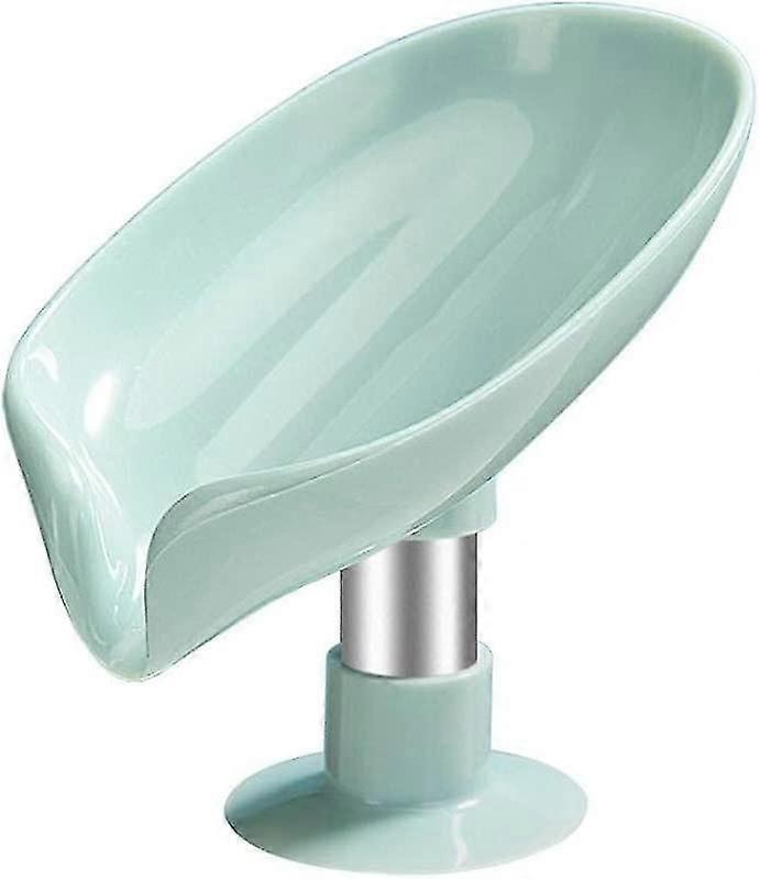 Leaf Shaped Soap Dish Non-slip Soap Dish With Suction Cup For Bathroom Kitchen