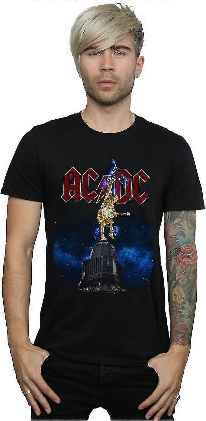 Ac/dc Pánske tuhé horné pery Lightning tričko Pohodlné tkaniny vysokej kvality