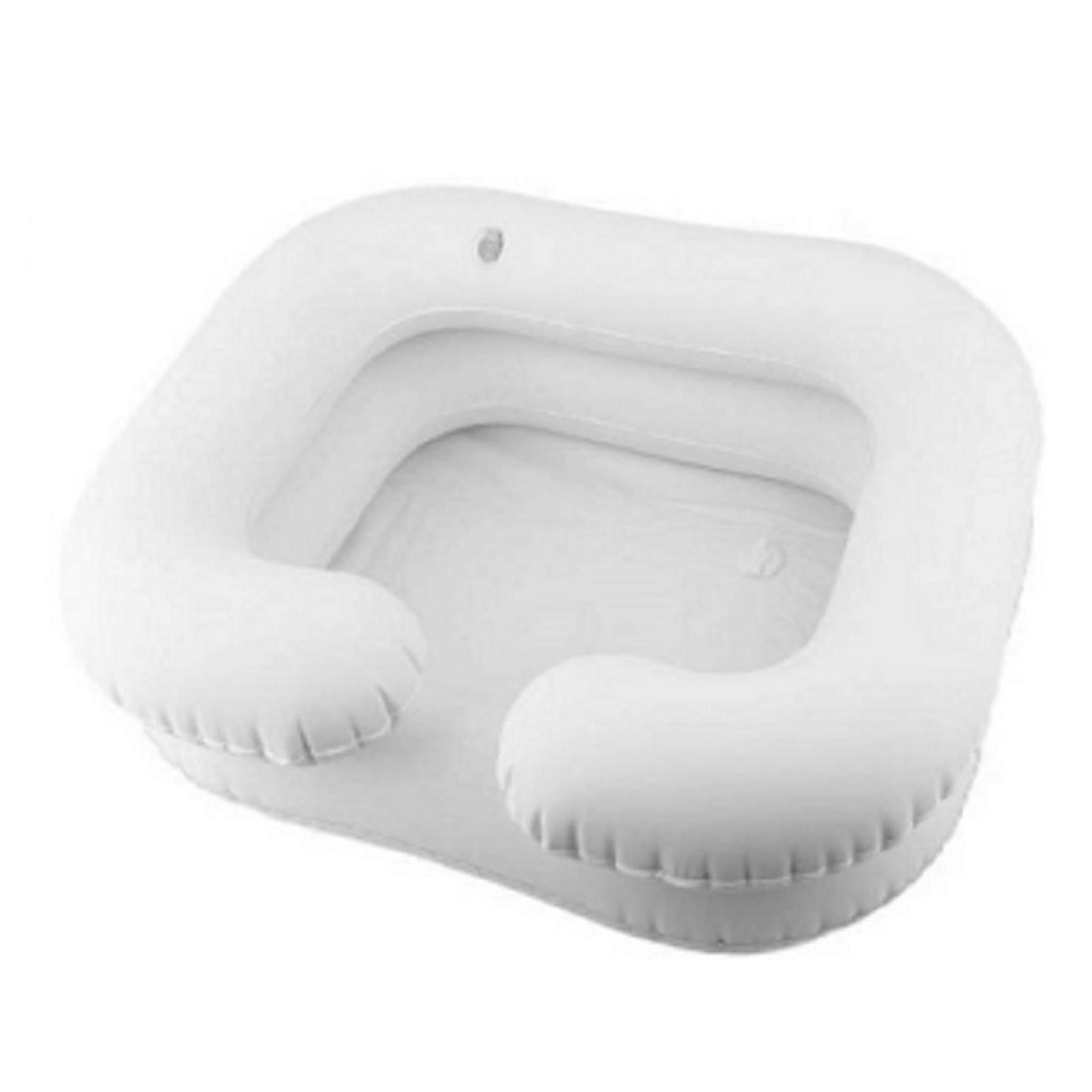 Shampoo Bowl Quick to Set Up Leakproof Easy-to-Clean Comfortable Wide Application Hair Washing Super Thick in Bed Inflatable Shampoo Basin Home Use KA
