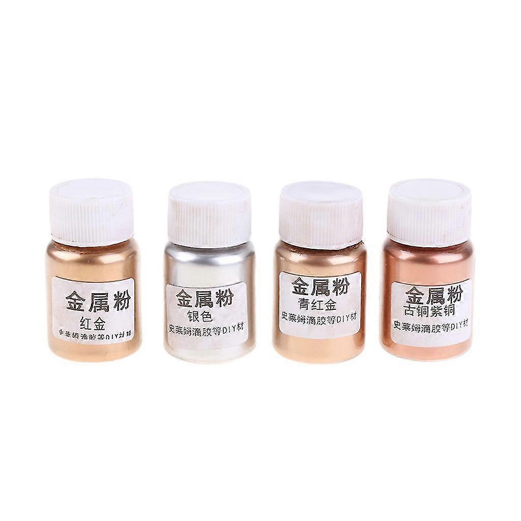 Premium Mica Powder Pigment 4colors 10g/0.35oz Each Metallic Pigment Powder
