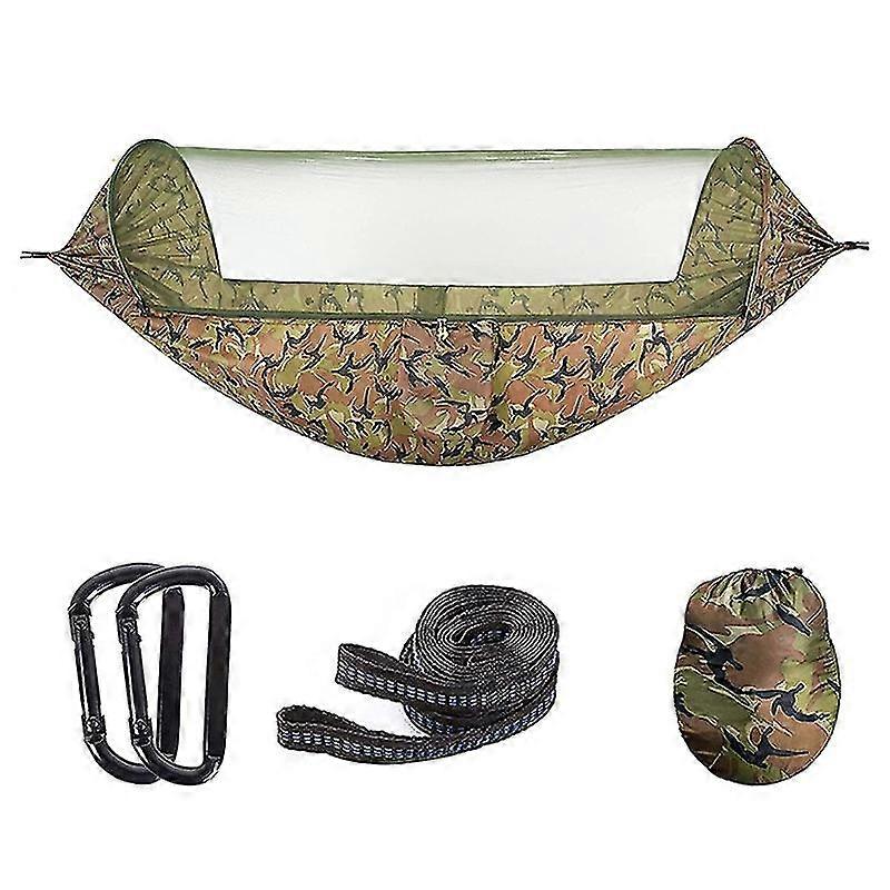Portable Automatic Camping Hammock With Mosquito Net,folding Multi Use Hammock Swing For Outdoor Ca
