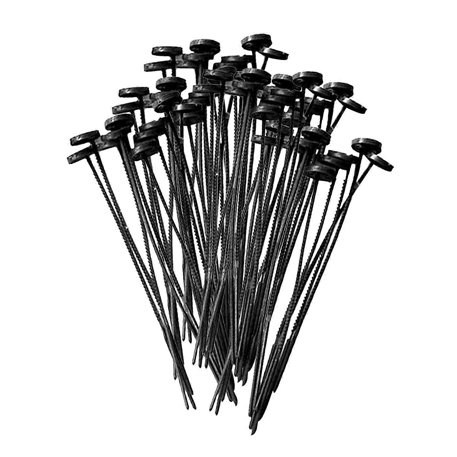 10/30/60pcs Plastic Quick Button Repair Convenient Needle Return Button Sew Black 60pcs