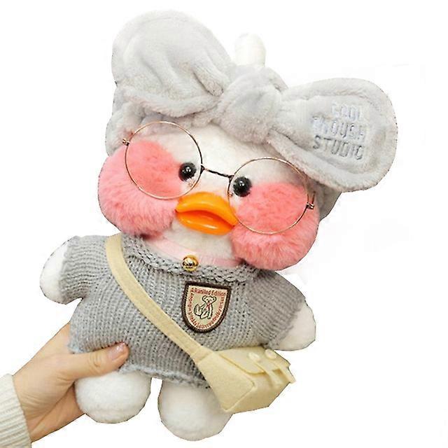 30cm Yellow Duck Doll Duck Lala Fanfan Duck Plush Plush Toy Duck Doll Regalo de cumpleaños
