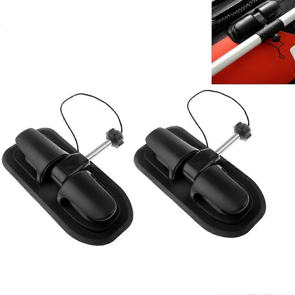 2 pezzi gommone barca oar lock patch mount kayak canoa zattera parti di ricambio
