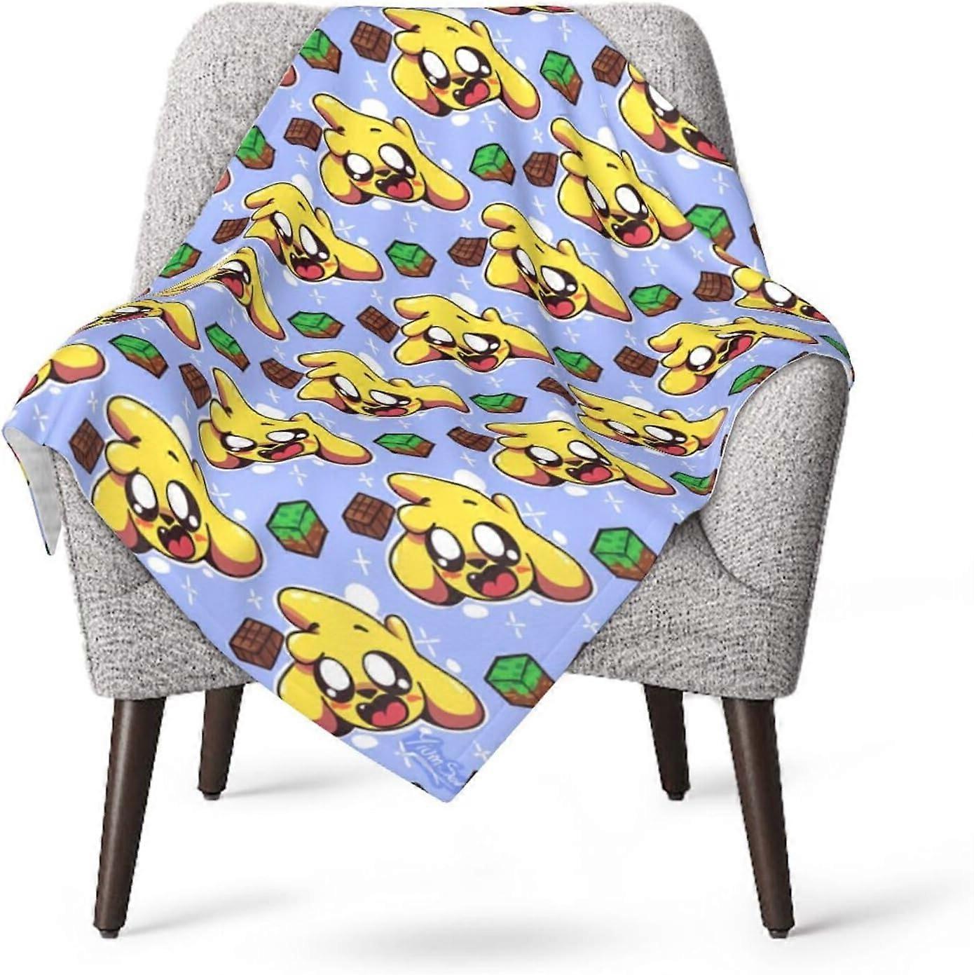 Mikecracks Dětská deka Barevná zábava Flanelové deky Ložní prádlo pro batolata, chlapce a dívky 30x40 palců