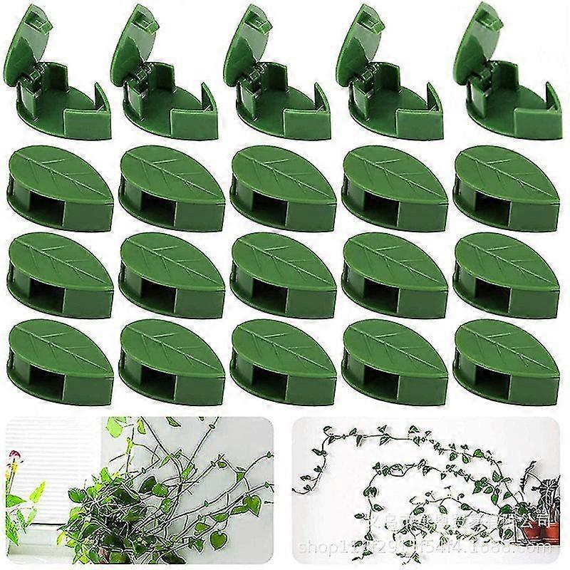 100 قطعة مصنع تسلق الجدار لاعبا اساسيا مقاطع، غير مرئية ذاتية اللصق شنقا فاينز النبات مقاطع متوافقة مع تثبيت الأسلاك
