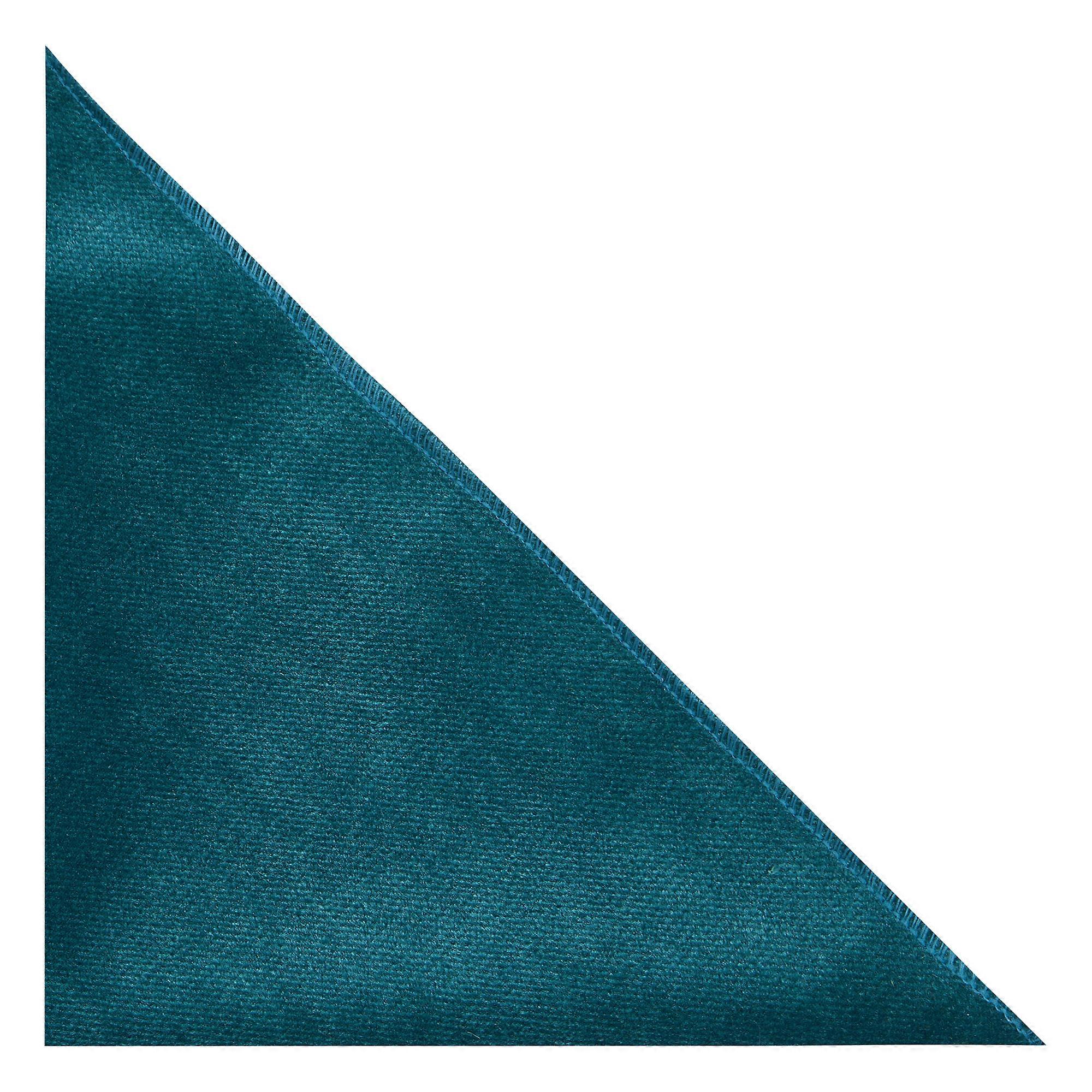 Teal Blue / Green Textured Velvet Pocket Square