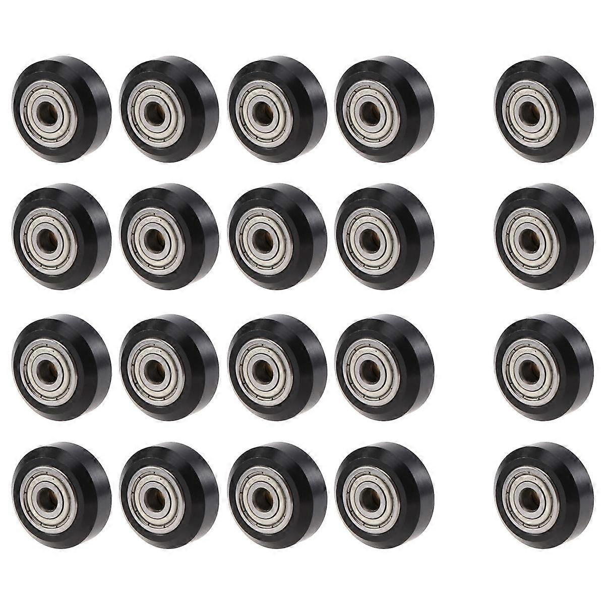 20Pcs/Slot POM Plastic Wheel Pulleys 625ZZ 3D Printer Parts Round Idler Gear Part V 3D Printer Accessories
