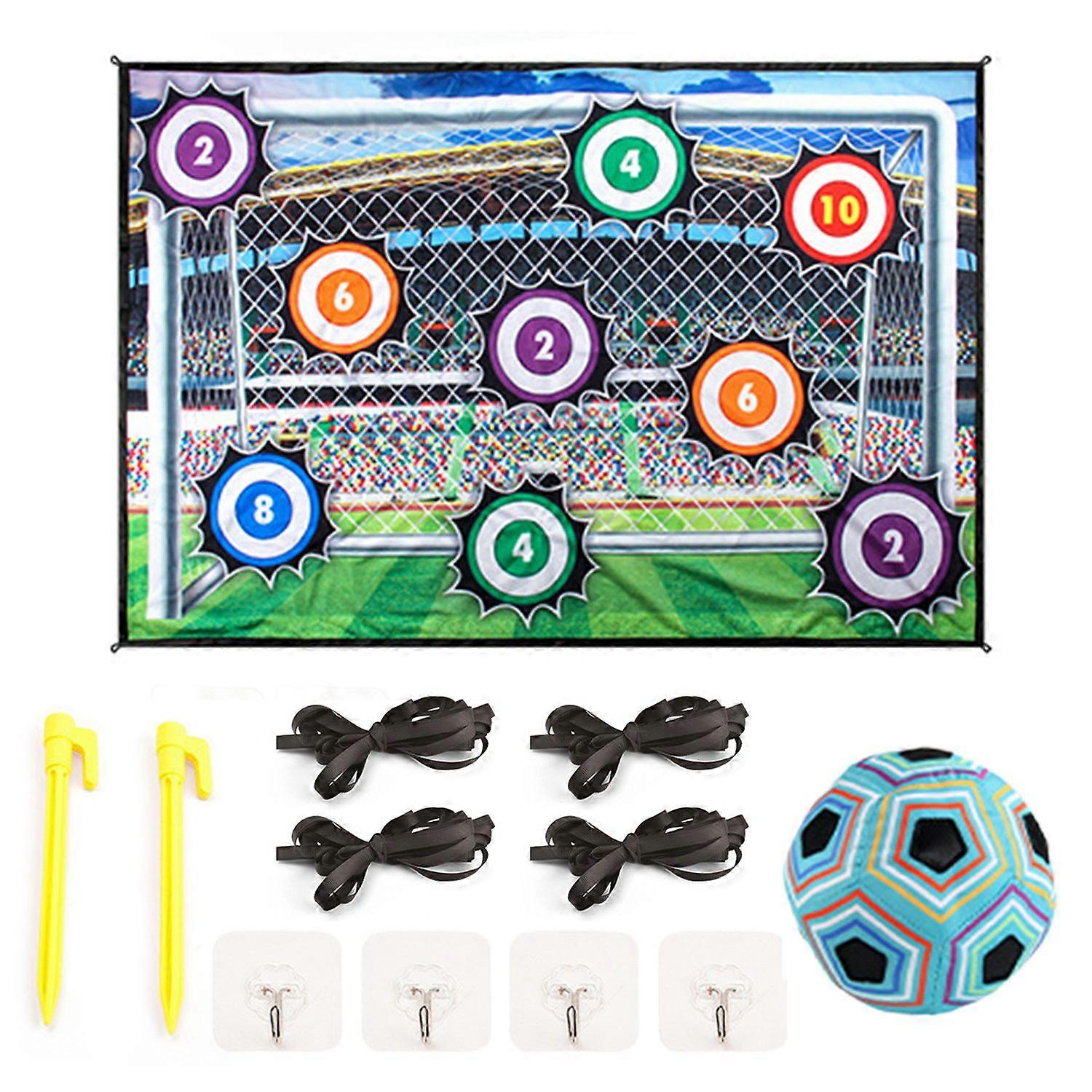 Soccer Games for Kids Football Game Set for Boys Indoor Soccer Ball Mat with Target Areas Practice