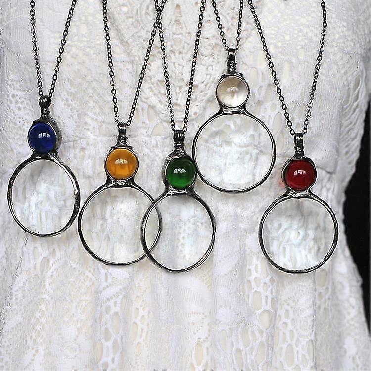 Collier de loupe Cadeau, Lecture Loupe Loupe Pendentif Collier Pour Personnes Âgées, Loupe Pour Livres, Journaux, Lecture Bijoux