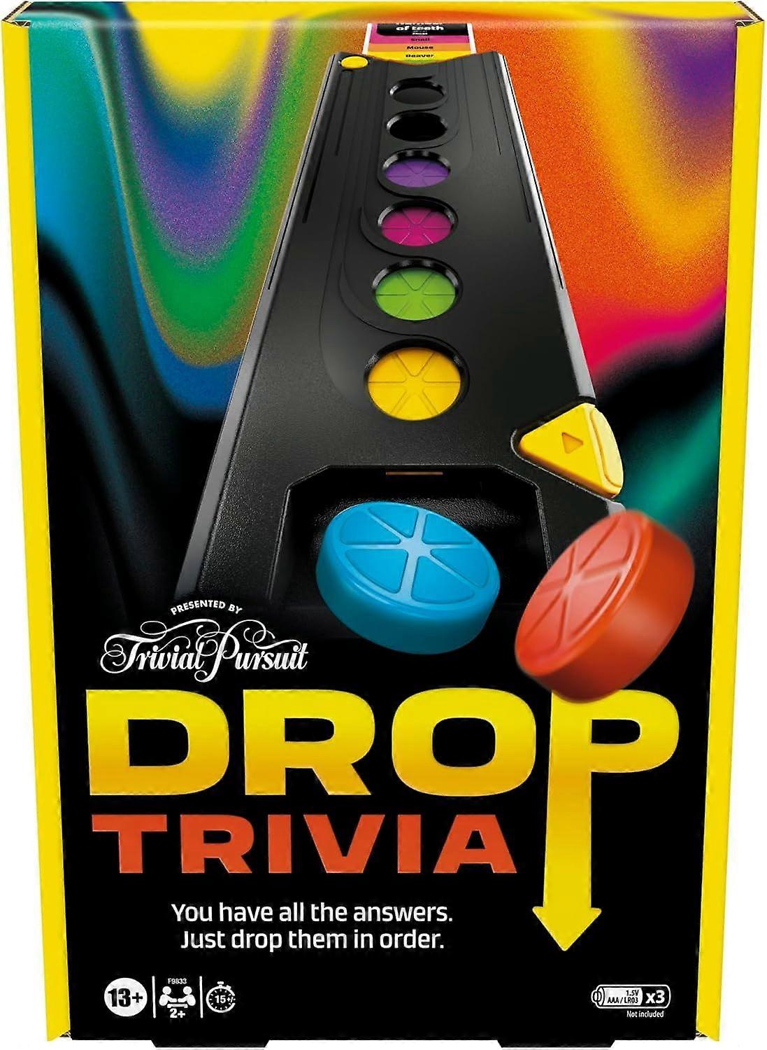 Drop Trivia Trivial Pursuit Electronic Party Board Game