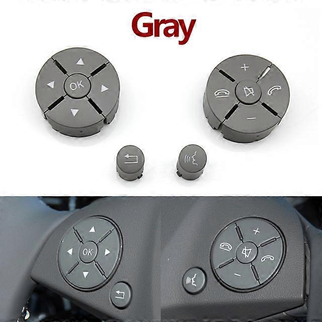 Car Steering Wheel Buttons Control Switch Trim Cover Kit For Mercedes Benz W204 X204 W212 C E Glk Class C180 C260 E200 - Steering Wheels & Horns