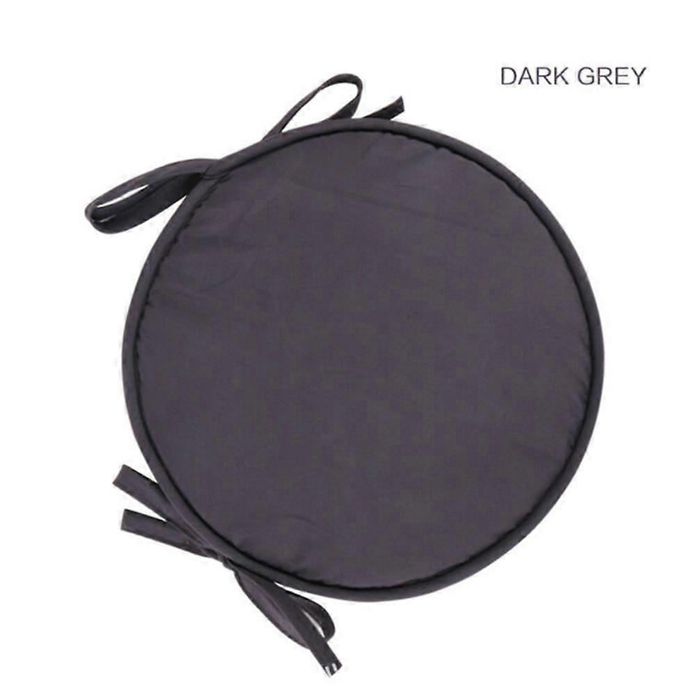 30/38 CM Home Use Plain Solid Color Soft Round Chair Seat Cushion Pads With Straps Tie On