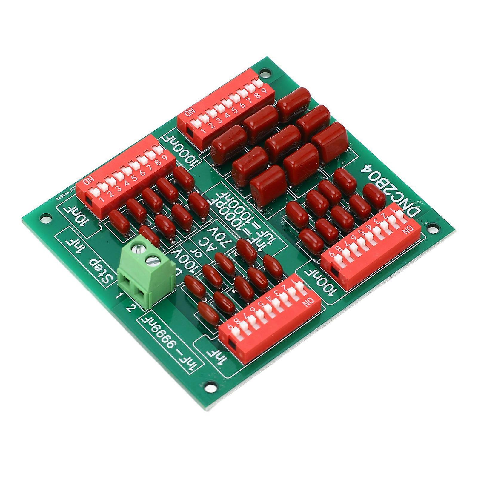 1nF Programmable Capacitor Board Polypropylene Film Capacitor DC100V AC70V 4 Digit Decade