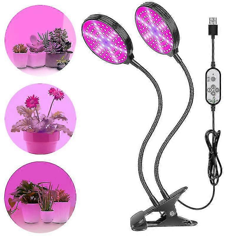 30W Seedling Lamp Led Grow Light 2 Heads Grow Light Plant Growing Lamp Fill Light Spectrum Lamp