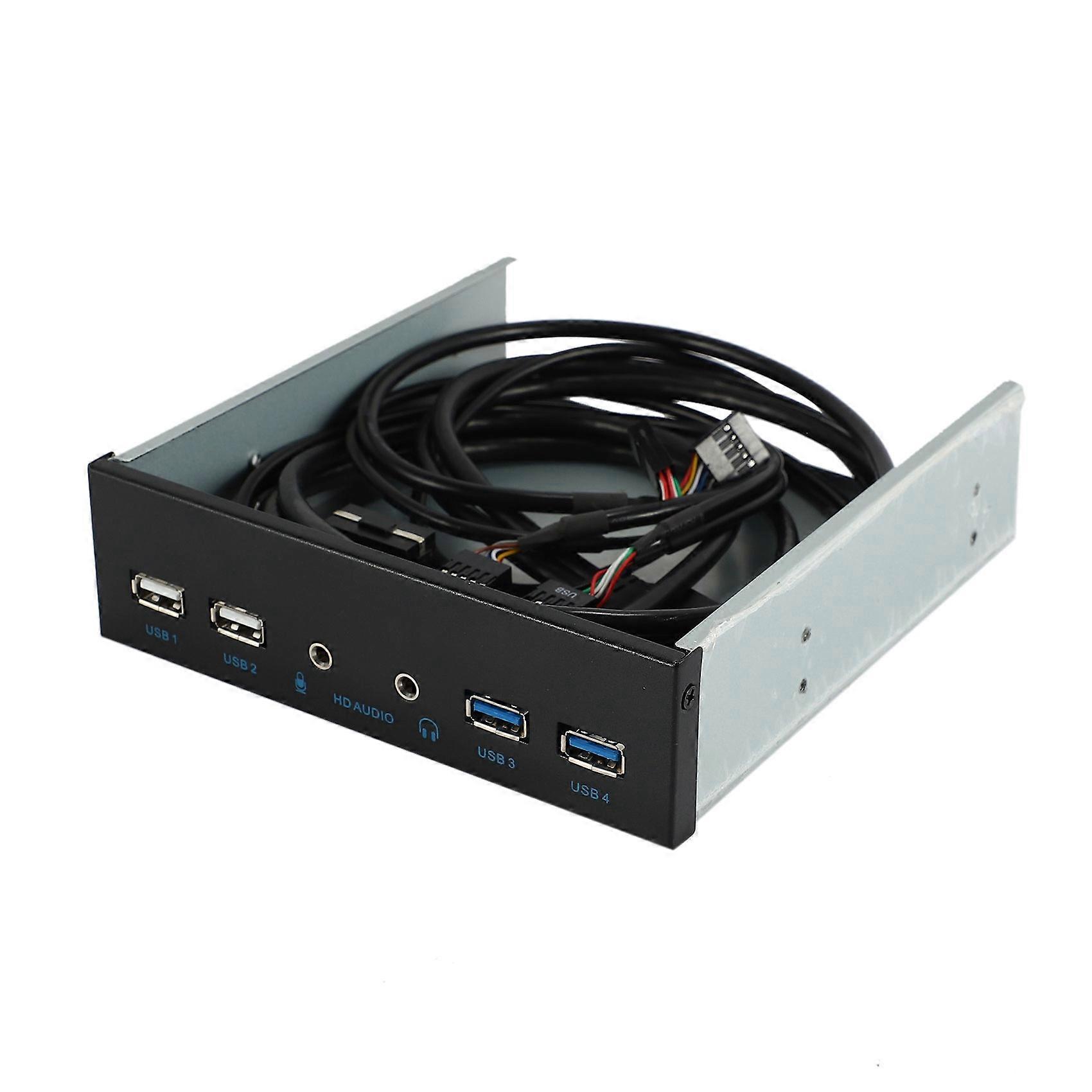 Caixa do pc desktop de 5,25 polegadas Painel interno USB Hub 2 portas USB 3.0 e 2 portas USB 2.0 com HD