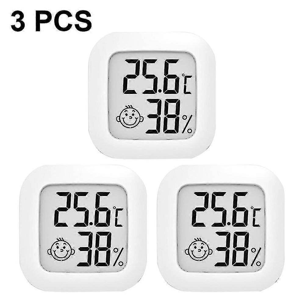 3 Pack Indoor Thermometer , Humidity Gauge Meter Digital Hygrometer Room Thermometer For Home