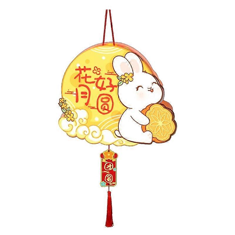 Portable Handcraft Rabbit Lamp - DIY Glowing Lantern for Mid-Autumn Festival