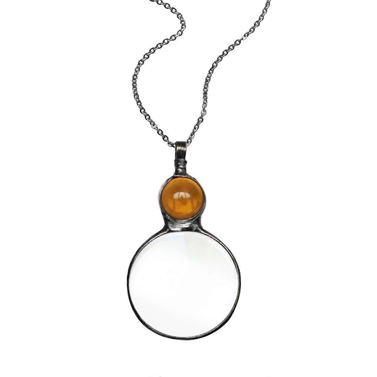 Exagéré 10x Loupe Pendentif Collier Personnalité Loupe Charme