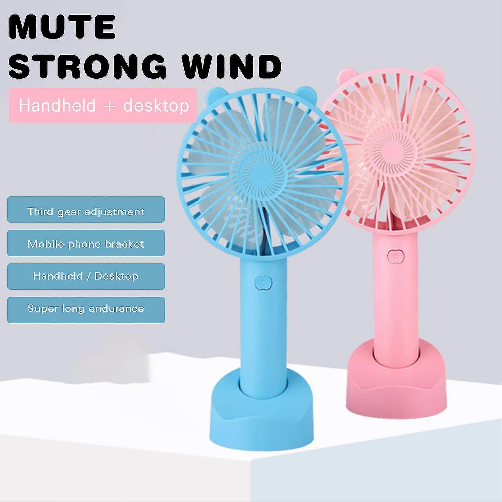 Handheld Portable Fan With 3 Speeds Usb Charging Operated Small Fan For Travel
