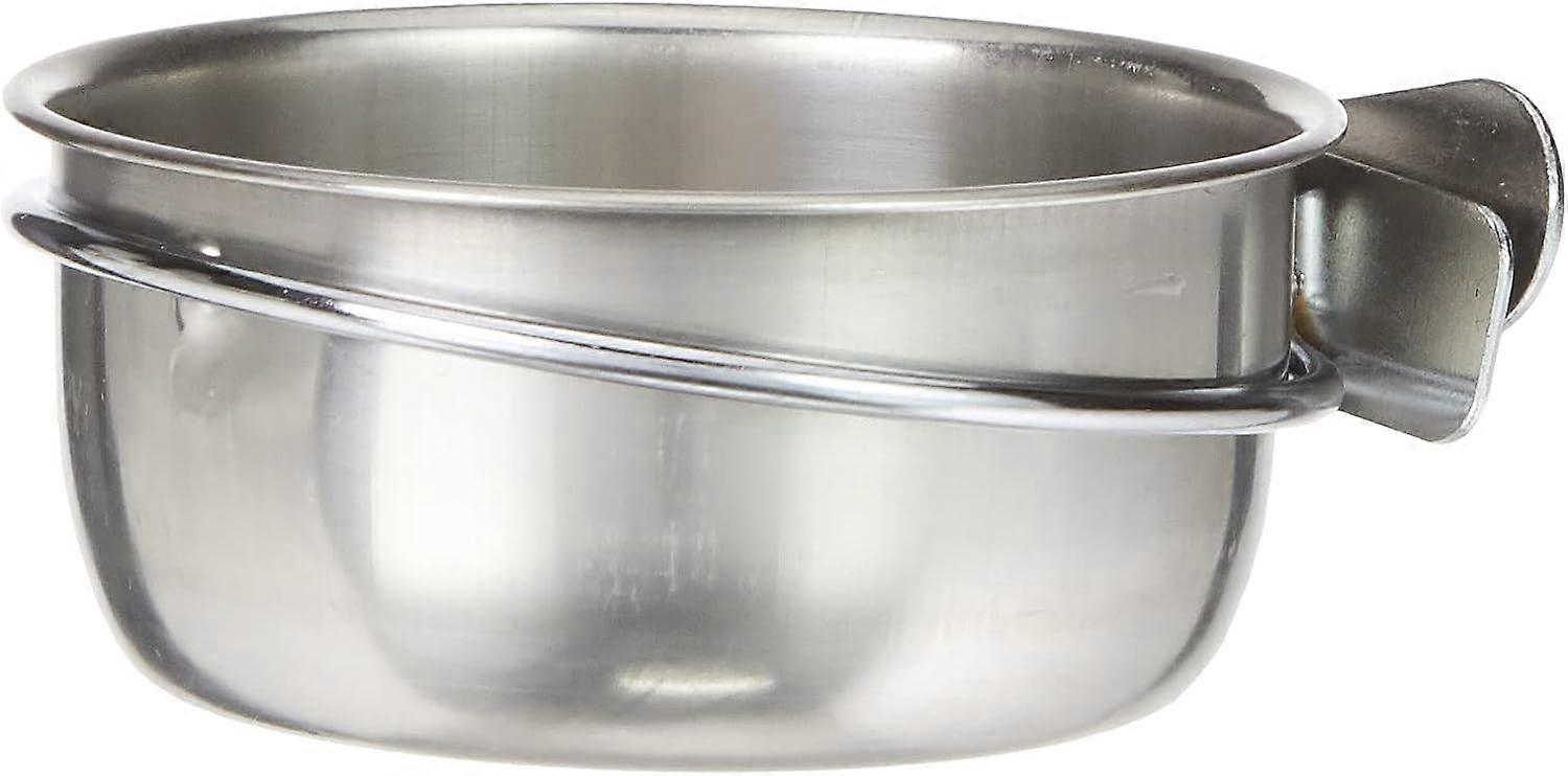 Skål med 2 rustfrie stålskruer for fugler Diameter 14 * dybde 5,5 cm