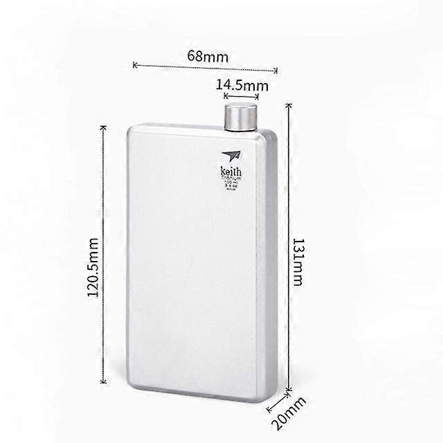 Camping Tableware Titanium Wine Bottle Ultralight Outdoor Travel Backpack Hip Flask Pocket Flagon Bottle with Funnel 120mlIn-
