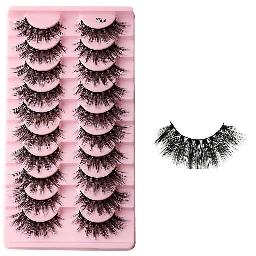 New Lashes Mink False Eyelashes Natural Look Wispy Clear lash Band Fake Eyelash